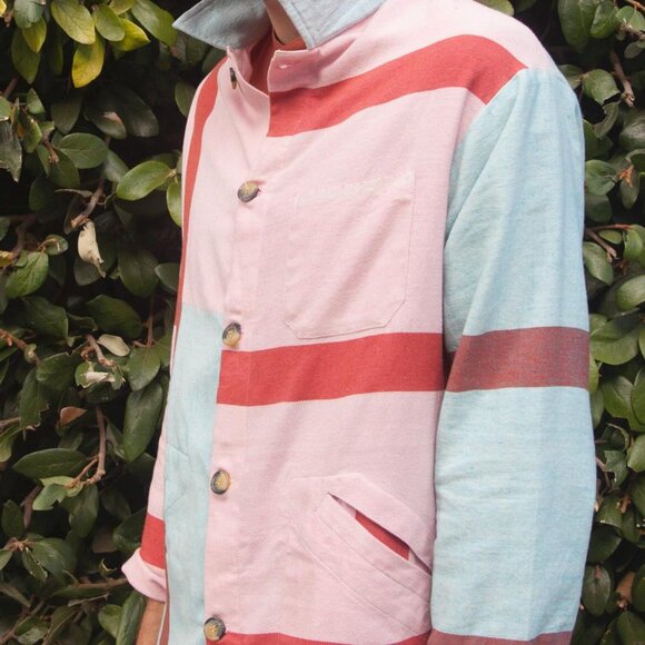 New Market Goods Rasmi Chore Jacket - Size LARGE - Slow Fashion Canvas Shacket - Picture 10 of 12